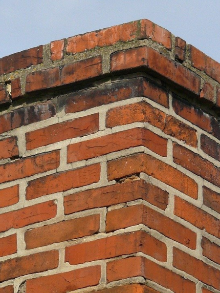 A deteriorated chimney